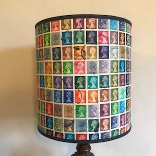 Stamp lampshades