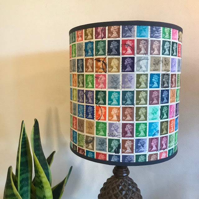 Stamp lampshades